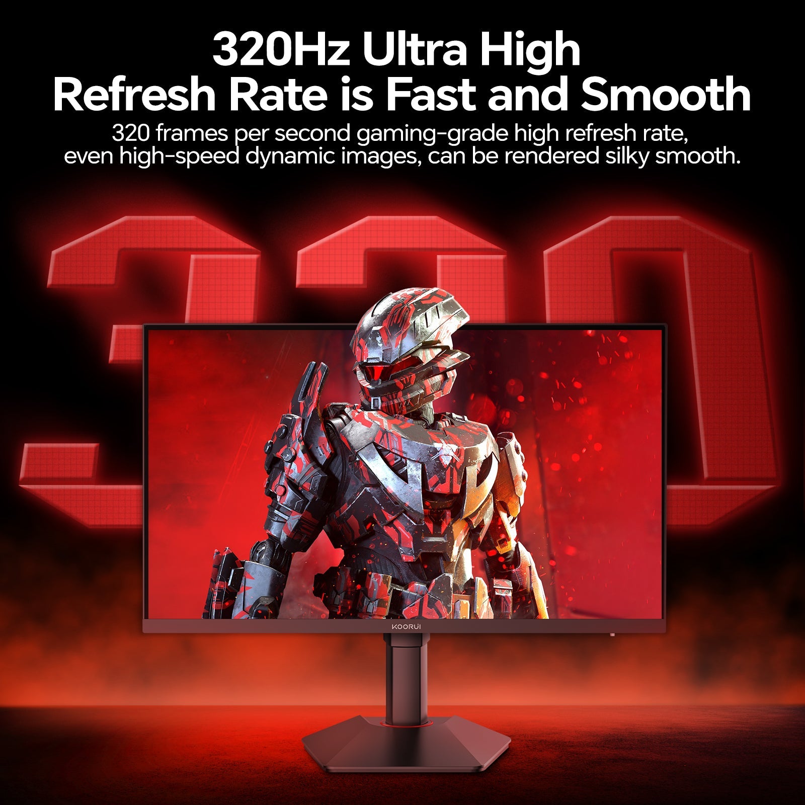 KOORUI G2511E 25-inch IPS FHD 320Hz Gaming Monitor