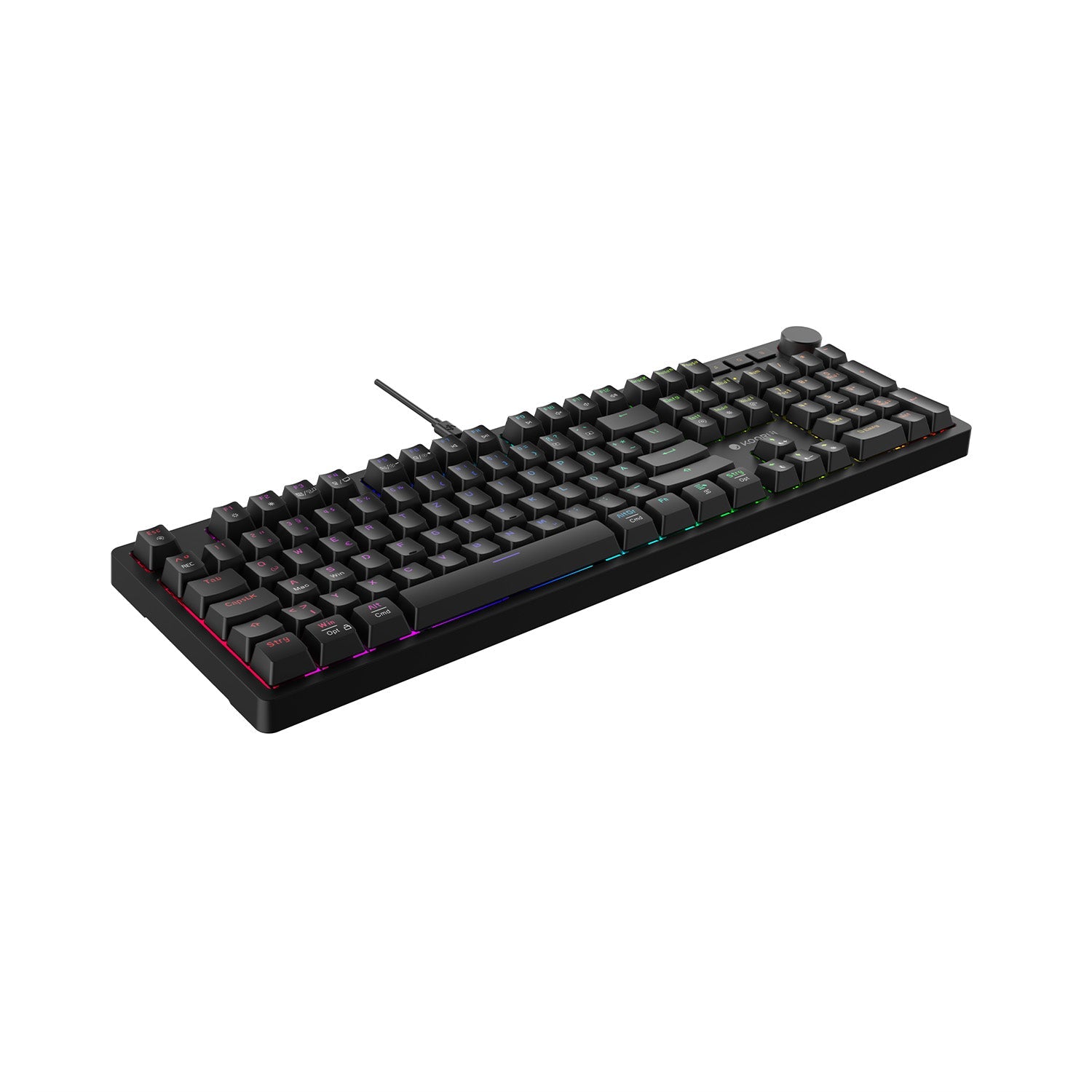 KOORUI MK104 Red Wired Mechanical Gaming Keyboard